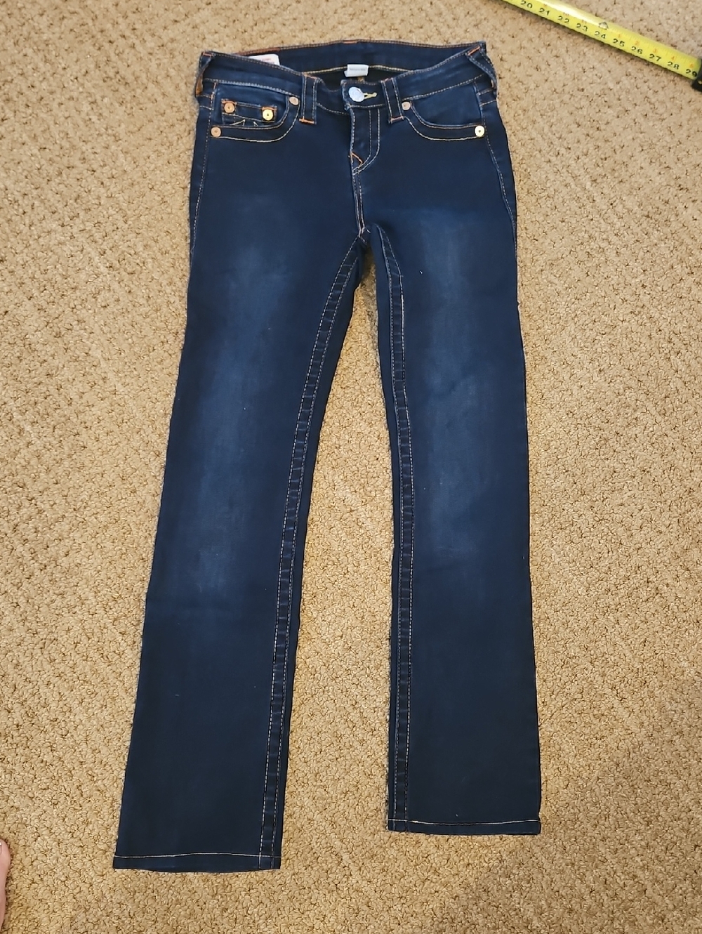 True Religion Dark Blue Stretchy  Straight-Leg Women’s Jeans